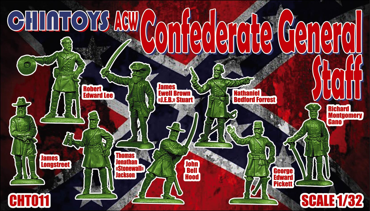 Chintoys CHT011 1:32 American Civil War Confederate General Staff