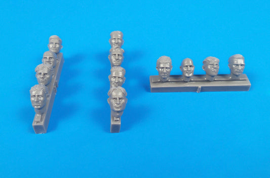 CMK F32319 1:32 Universal Pilot Heads with No Head Gear (12pcs)