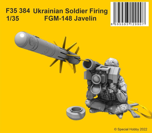 CMK F35384 1:35 Ukrainian Soldier Firing FGM-148 Javelin