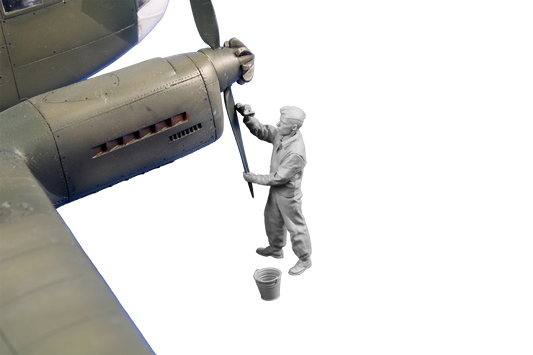 CMK/Czech Master Kits F48359 1:48 Siebel Si-204/Aero C-3 Rigger (prop maintenance)