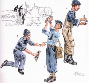 CMK F72099 1:72 RAF Mechanics for Vickers Wellington Mk.Ic/Mk.X (3 figs.)