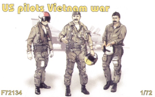 CMK F72134 1:72 US Pilots Vietnam All Standing (3 figs.)