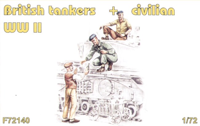 CMK F72140 1:72 British Tankers and Civilian WWII (3 figs.)