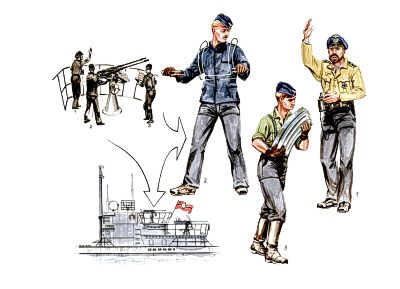 CMK F72184 1:72 Gun Crew for U-VII Atlantic Version (3 figs.)