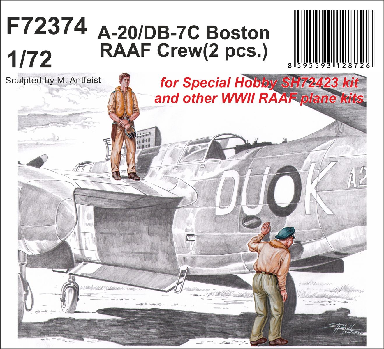 CMK F72374 1:72 Douglas A-20/DB-7C Boston RAAF Crew (2 figs.)