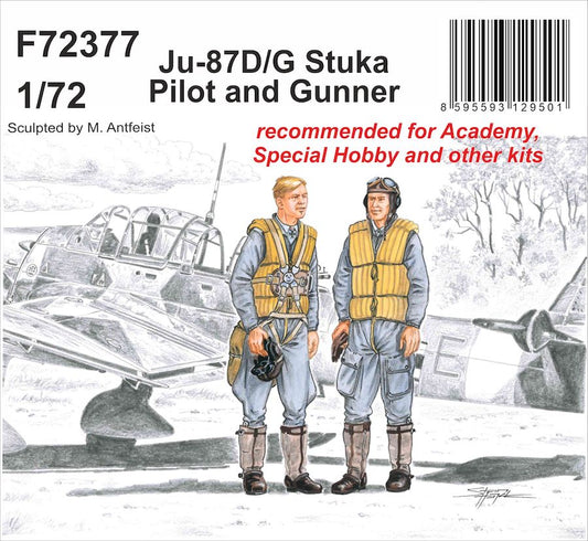 CMK F72377 1:72 Junkers Ju-87D/G 'Stuka' Pilot and Gunner (2 figs.)