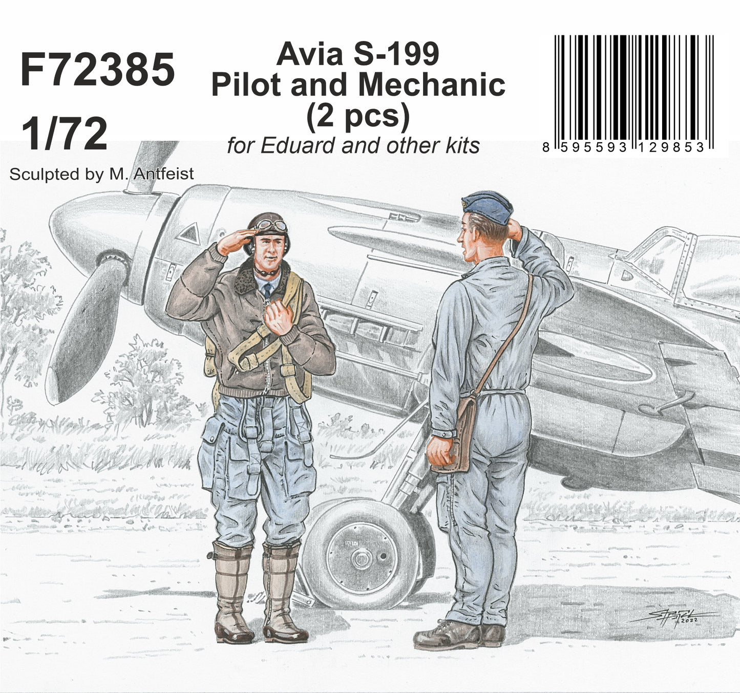 CMK F72385 1:72 Avia S-199 Pilot and Mechanic (2 figs.)