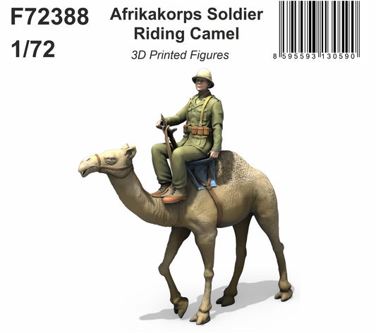 CMK F72388 1:72 Afrika Korps Soldier Riding Camel 3D-Printed