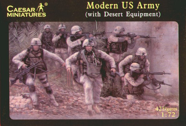 Caesar Miniatures H030 1:72 Modern U.S. Army with Desert Equipment (42 figures)