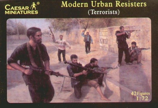 Caesar Miniatures H031 1:72 Modern Urban Resisters (42 figures)