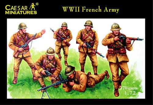 Caesar Miniatures H038 1:72 French Army WWII (37 figures)