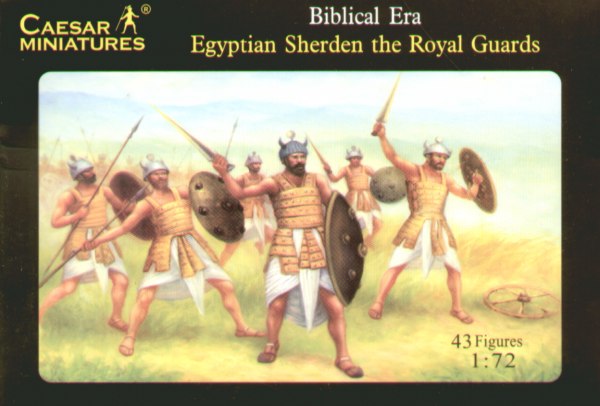 Caesar Miniatures H050 1:72 Egyptian Sherden The Royal Guards (43 figures)