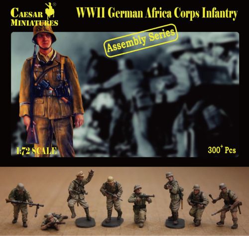 Caesar Miniatures H7713 1:72 WWII German Africa Corps Infantry