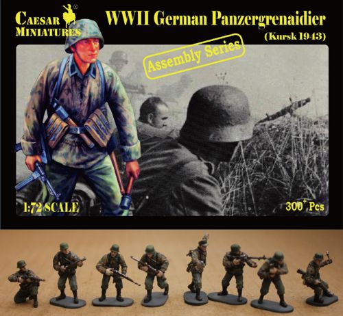 Caesar Miniatures H7715 1:72 WWII German Panzergrenadier Kursk 1943