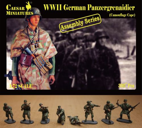 Caesar Miniatures H7717 1:72 WWII German Panzergrenadier Camouflage Cape