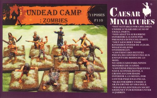 Caesar Miniatures F110 1:72 Undead Camp: Zombies
