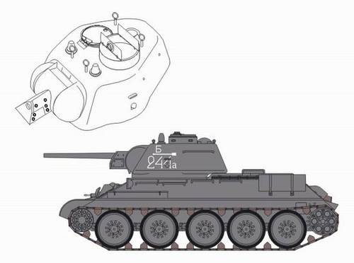 CMK 3069 1:35 Soviet T-34/76 model 1943 Chtz Conversion Set