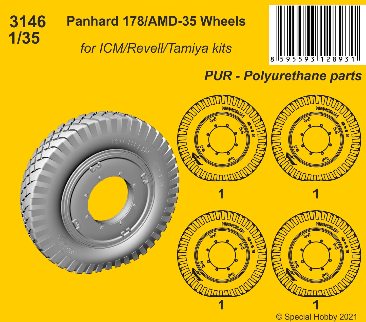 CMK 3146 1:35 Panhard 178/AMD-35 Wheels