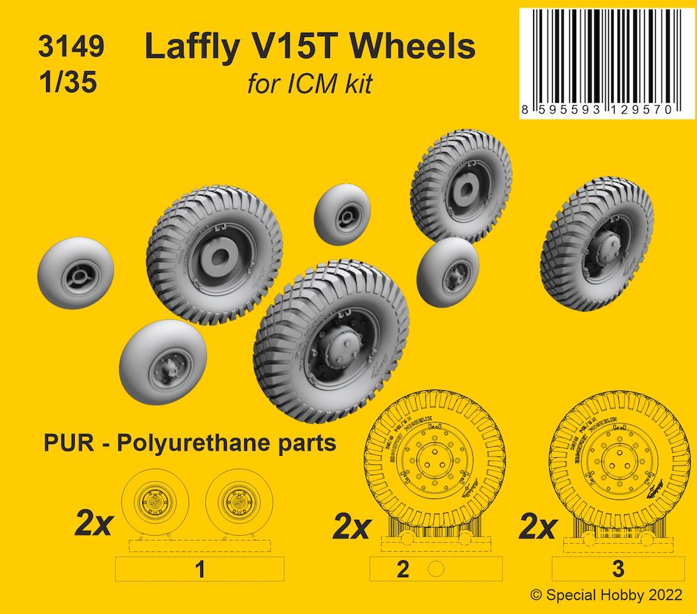 CMK 3149 1:35 Laffly V15T Wheels