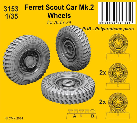 CMK/Czech Master Kits 3153 1:35 Ferret Scout Car Mk.2 Wheels