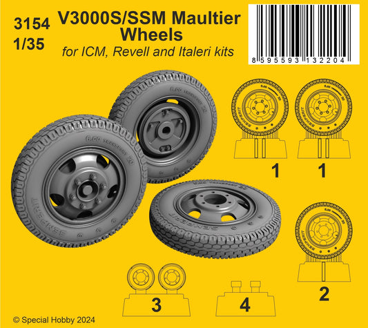 CMK/Czech Master Kits 3154 1:35 V3000S/SSM Maultier Wheels