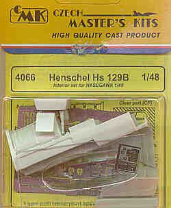 CMK 4066 1:48 Henschel Hs-129B Interior Set