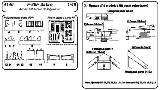 CMK 4146 1:48 North-American F-86 Sabre Armament Set