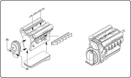 CMK 4216 1:48 Rolls Royce Merlin serie 60 WWII British Engine