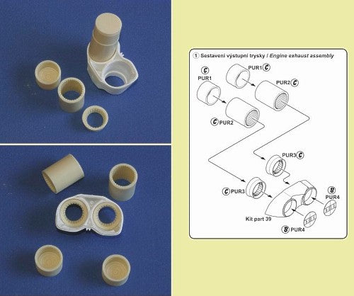 CMK 4224 1:48 BAC TSR-2 Exhaust Nozzle Set