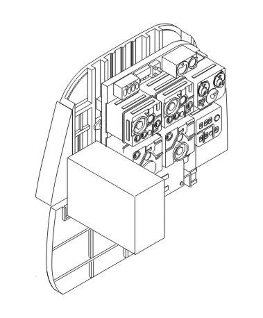 CMK 4250 1:48 Junkers Ju-88A Bulkhead with Radio Sets for B-Stand Position w/2 x MG 81