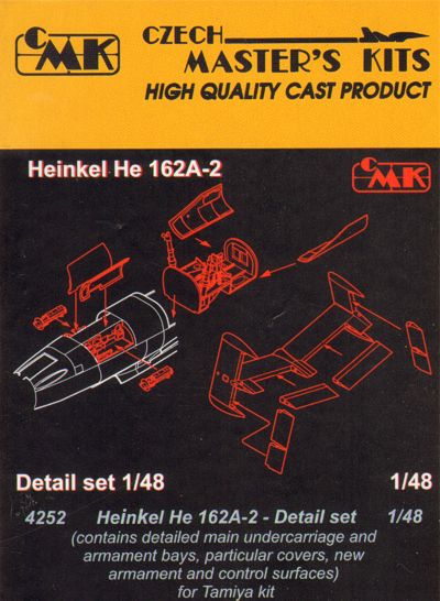 CMK 4252 1:48 Heinkel He-162A-2 Salamander Detail Set