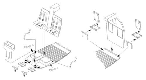 CMK 4271 1:48 Hughes MD-500D Interior Set for Police & Civil Versions