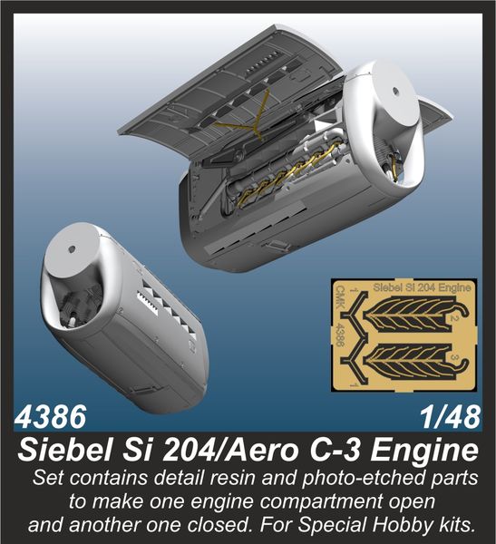 CMK 4386 1:48 Siebel Si-204D/Aero C-3A Engine