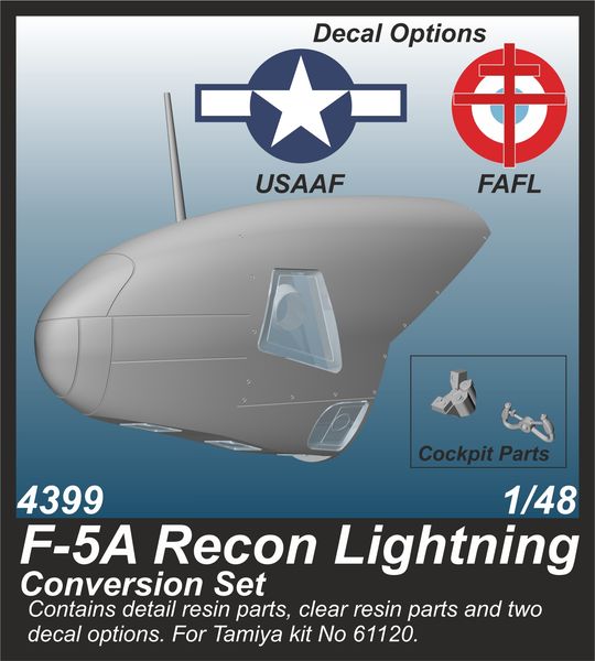 CMK4399 1:48 Lockheed F-5A Recon Lightning Conversion Set