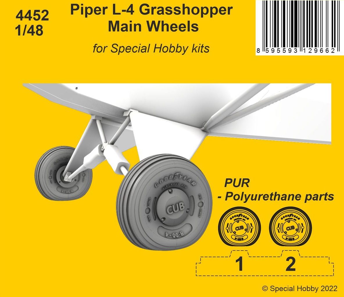 CMK 4452 1:48 Piper L-4 Grasshopper Main Wheels