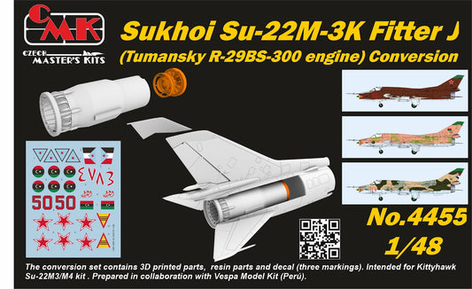 CMK 4455 1:48 Sukhoi Su-22M-3K Fitter J (Tumansky R-29BS-300 Engine) Conversion Set