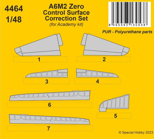 CMK 4464 1:48 Mitsubishi A6M2 Zero Control Surface Correction Set