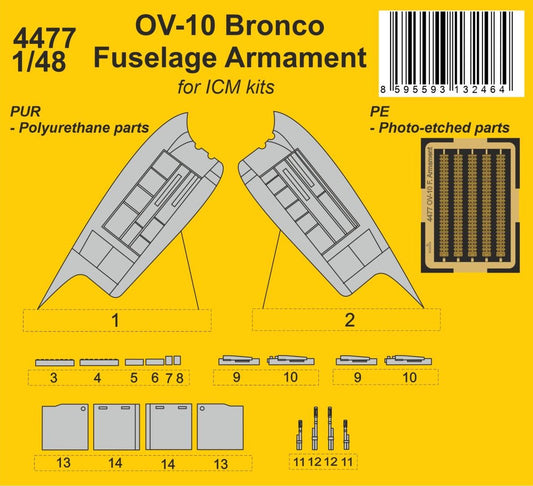 CMK/Czech Master Kits 4477 1:48 OV-10 Bronco Fuselage Armament Open
