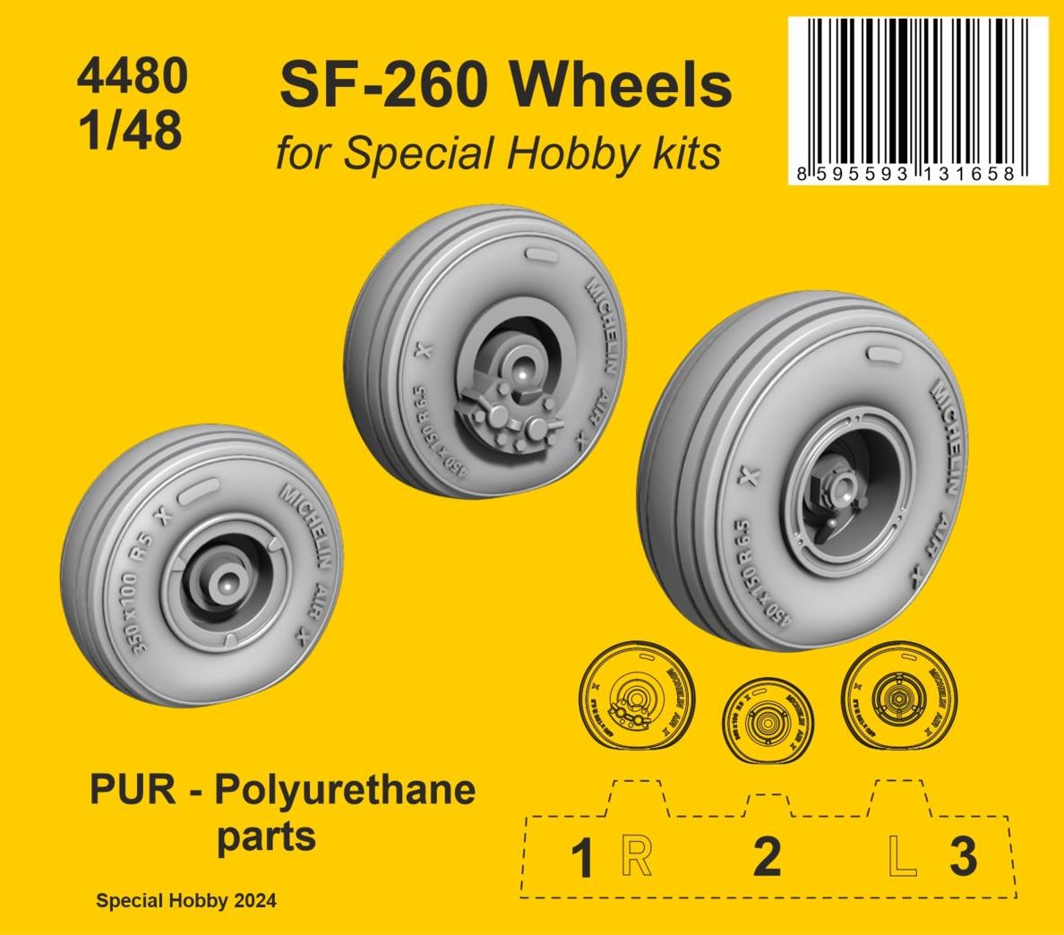 CMK/Czech Master Kits 4480 1:48 SIAI-Marchetti SF-260M/AM/W Wheels