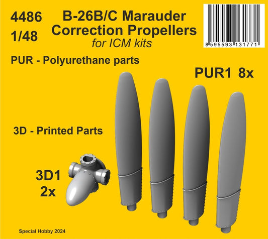 CMK/Czech Master Kits 4486 1:48 B-26B/C Marauder Correction Propellers