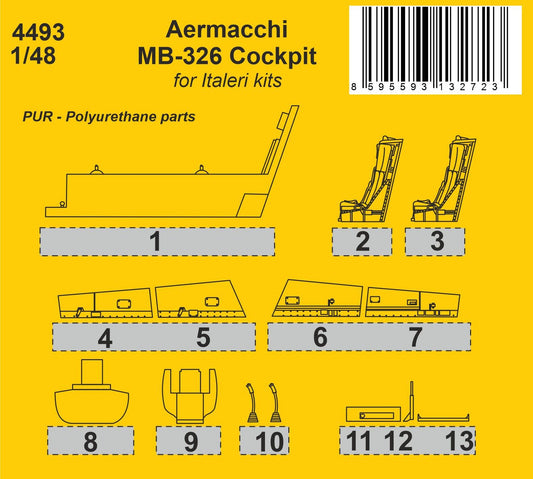 CMK/Czech Master Kits 4493 1:48 Aermacchi MB-326 Cockpit details