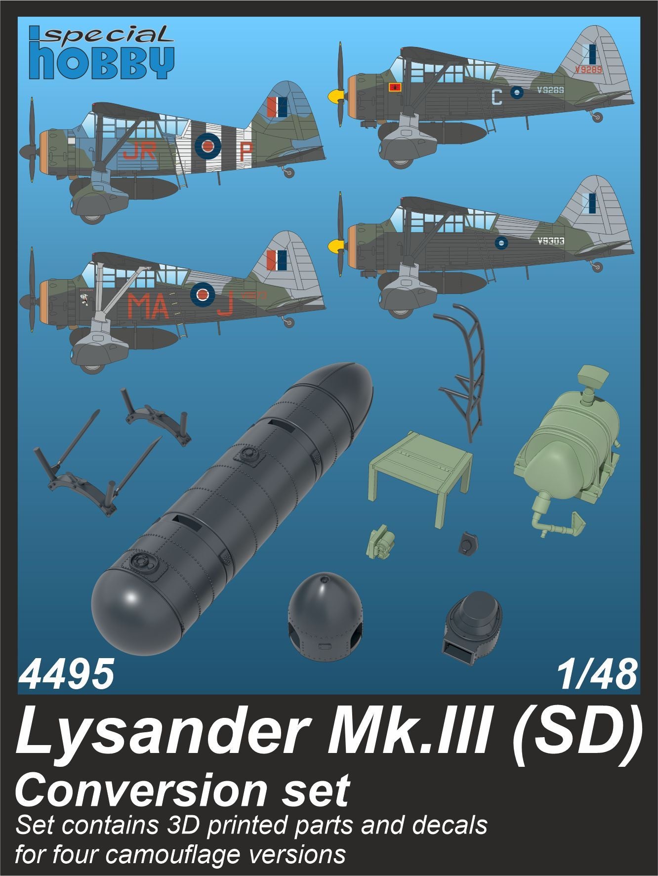 CMK/Czech Master Kits 4495 1:48 Westland Lysander Mk.III (SD) Conversion Set