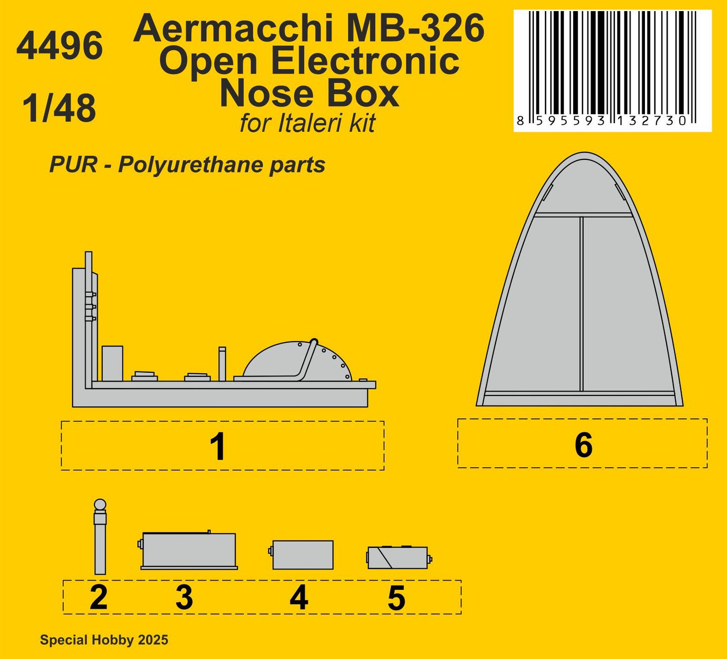 CMK/Czech Master Kits 4496 1:48 Aermacchi MB-326 Open Electronic Nose Box