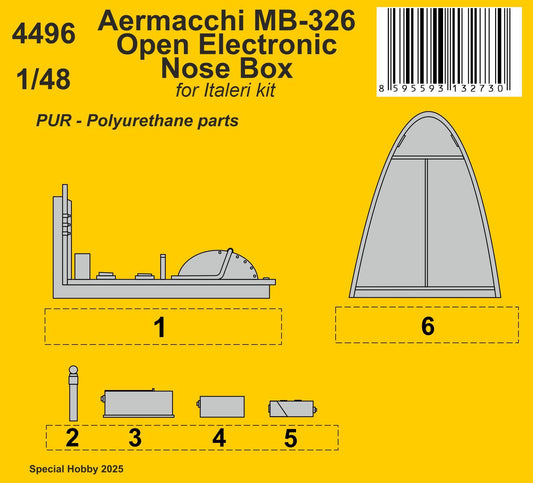 CMK/Czech Master Kits 4496 1:48 Aermacchi MB-326 Open Electronic Nose Box