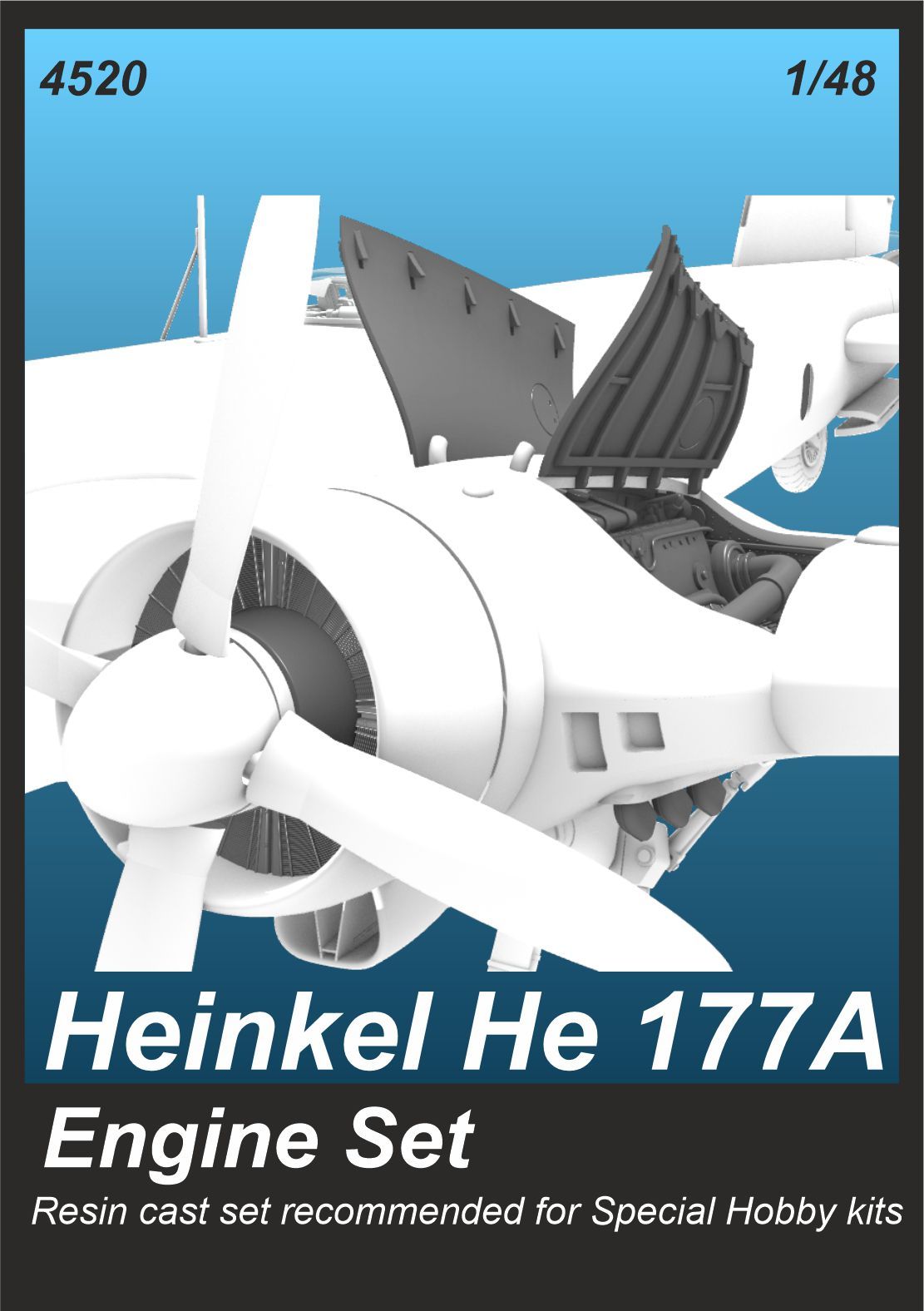 CMK/Czech Master Kits CMK4520 1:48 Heinkel He-177A Engine set