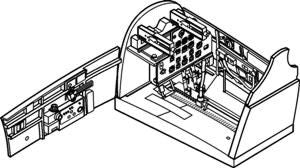 CMK 5005 1:32 Curtiss P-40B Tomahawk Interior Set