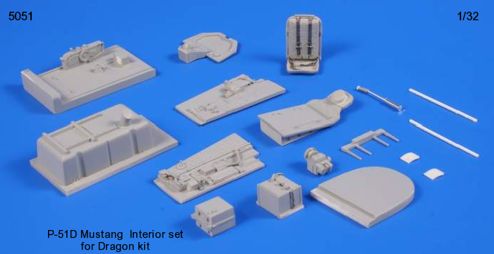 CMK 5051 1:32 North-American P-51D Mustang Interior Set