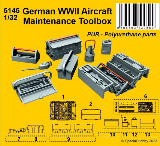 CMK 5145 1:32 German WWII Aircraft Maintenance Toolbox