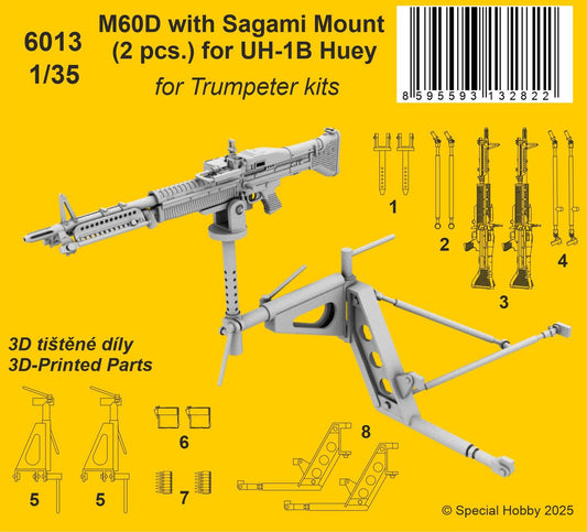 CMK/Czech Master Kits 6013 1:35 M60D with Sagami Mount (2 pcs.) for Bell UH-1B Huey