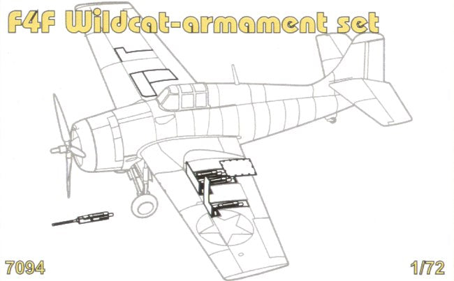 CMK 7094 1:72 Grumman F4F-3/F3F-4 Wildcat Armament Set